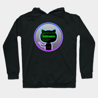 Git Hacker Kitty Hoodie